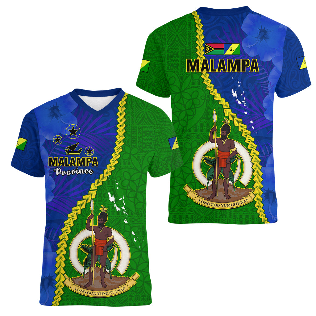 Vanuatu Malampa Province Women V Neck T Shirt Turtle Sand Drawing Unique Tapa Pattern - Wonder Print Shop
