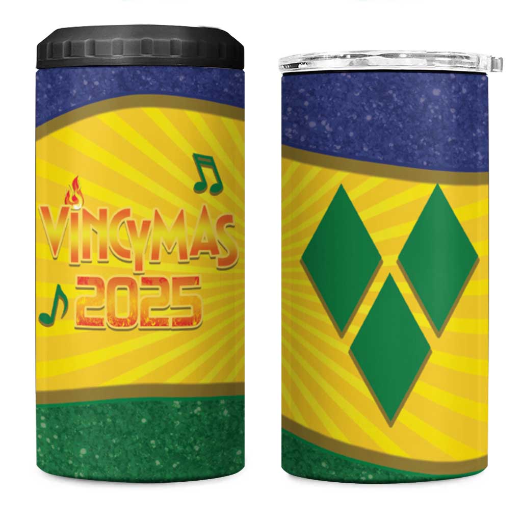 SVG Vincy Mas 4 in 1 Can Cooler Tumbler Saint Vincent and the Grenadines National Carnival - Wonder Print Shop