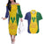 SVG Vincy Mas Couples Matching Off The Shoulder Long Sleeve Dress and Hawaiian Shirt Saint Vincent and the Grenadines National Carnival - Wonder Print Shop