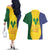 SVG Vincy Mas Couples Matching Off The Shoulder Long Sleeve Dress and Hawaiian Shirt Saint Vincent and the Grenadines National Carnival - Wonder Print Shop