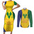 SVG Vincy Mas Couples Matching Short Sleeve Bodycon Dress and Long Sleeve Button Shirt Saint Vincent and the Grenadines National Carnival - Wonder Print Shop