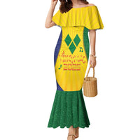 SVG Vincy Mas Family Matching Mermaid Dress and Hawaiian Shirt Saint Vincent and the Grenadines National Carnival - Wonder Print Shop