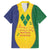 SVG Vincy Mas Family Matching Off The Shoulder Long Sleeve Dress and Hawaiian Shirt Saint Vincent and the Grenadines National Carnival - Wonder Print Shop