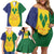 SVG Vincy Mas Family Matching Off Shoulder Short Dress and Hawaiian Shirt Saint Vincent and the Grenadines National Carnival - Wonder Print Shop