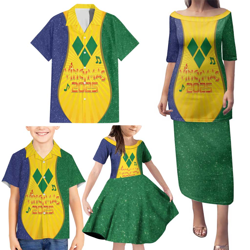 SVG Vincy Mas Family Matching Puletasi and Hawaiian Shirt Saint Vincent and the Grenadines National Carnival - Wonder Print Shop