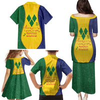 SVG Vincy Mas Family Matching Puletasi and Hawaiian Shirt Saint Vincent and the Grenadines National Carnival - Wonder Print Shop