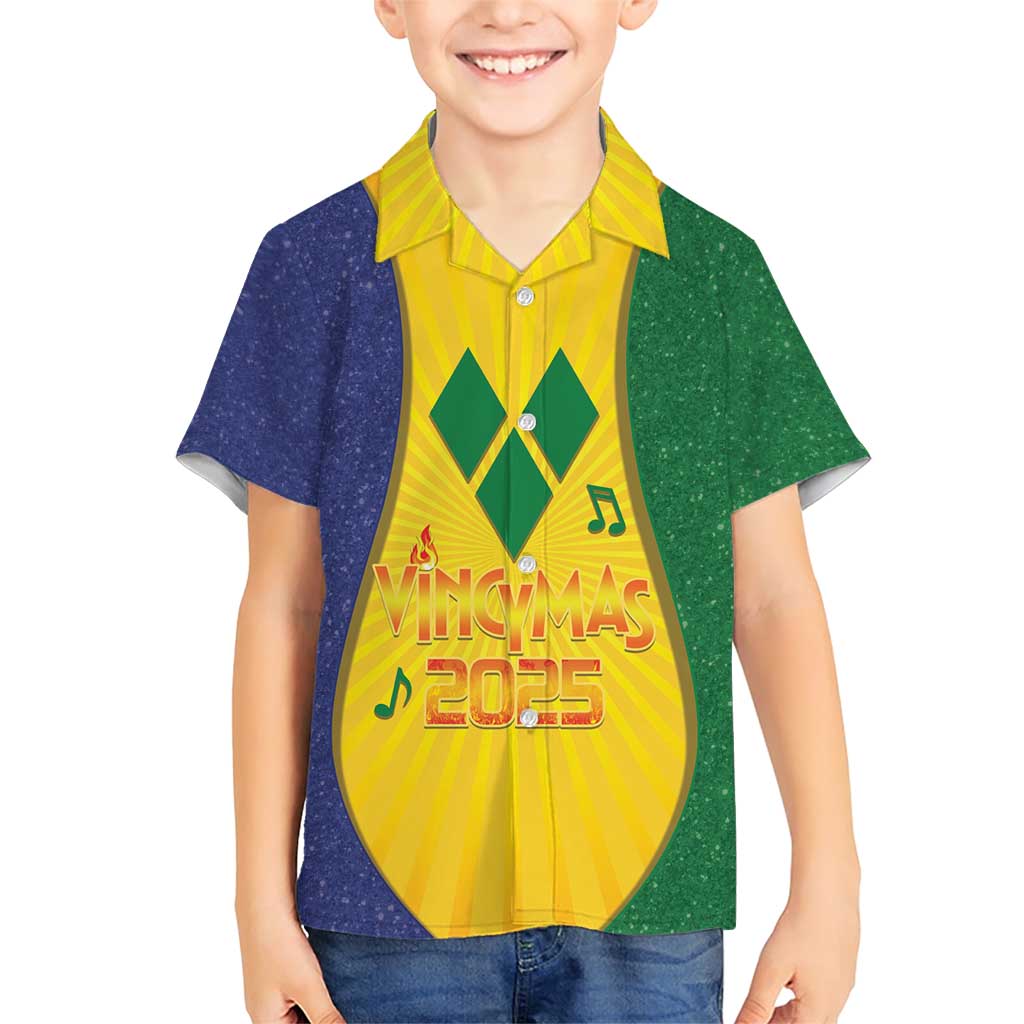 SVG Vincy Mas Family Matching Short Sleeve Bodycon Dress and Hawaiian Shirt Saint Vincent and the Grenadines National Carnival - Wonder Print Shop