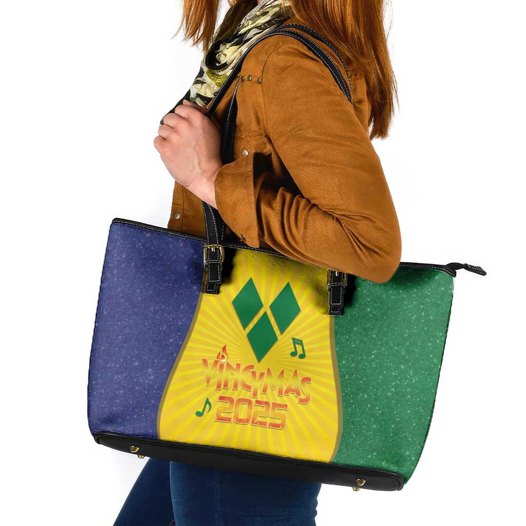 SVG Vincy Mas Leather Tote Bag Saint Vincent and the Grenadines National Carnival - Wonder Print Shop
