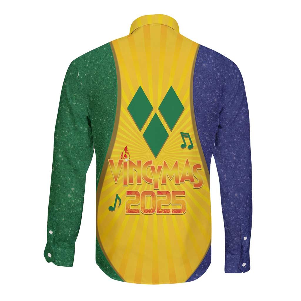 SVG Vincy Mas Long Sleeve Button Shirt Saint Vincent and the Grenadines National Carnival - Wonder Print Shop