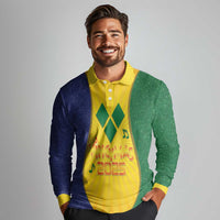 SVG Vincy Mas Long Sleeve Polo Shirt Saint Vincent and the Grenadines National Carnival - Wonder Print Shop