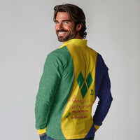 SVG Vincy Mas Long Sleeve Polo Shirt Saint Vincent and the Grenadines National Carnival - Wonder Print Shop