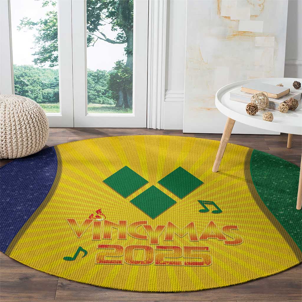 SVG Vincy Mas Round Carpet Saint Vincent and the Grenadines National Carnival - Wonder Print Shop