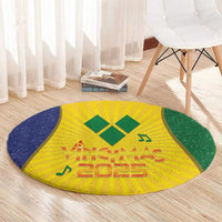 SVG Vincy Mas Round Carpet Saint Vincent and the Grenadines National Carnival - Wonder Print Shop