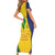 SVG Vincy Mas Short Sleeve Bodycon Dress Saint Vincent and the Grenadines National Carnival - Wonder Print Shop