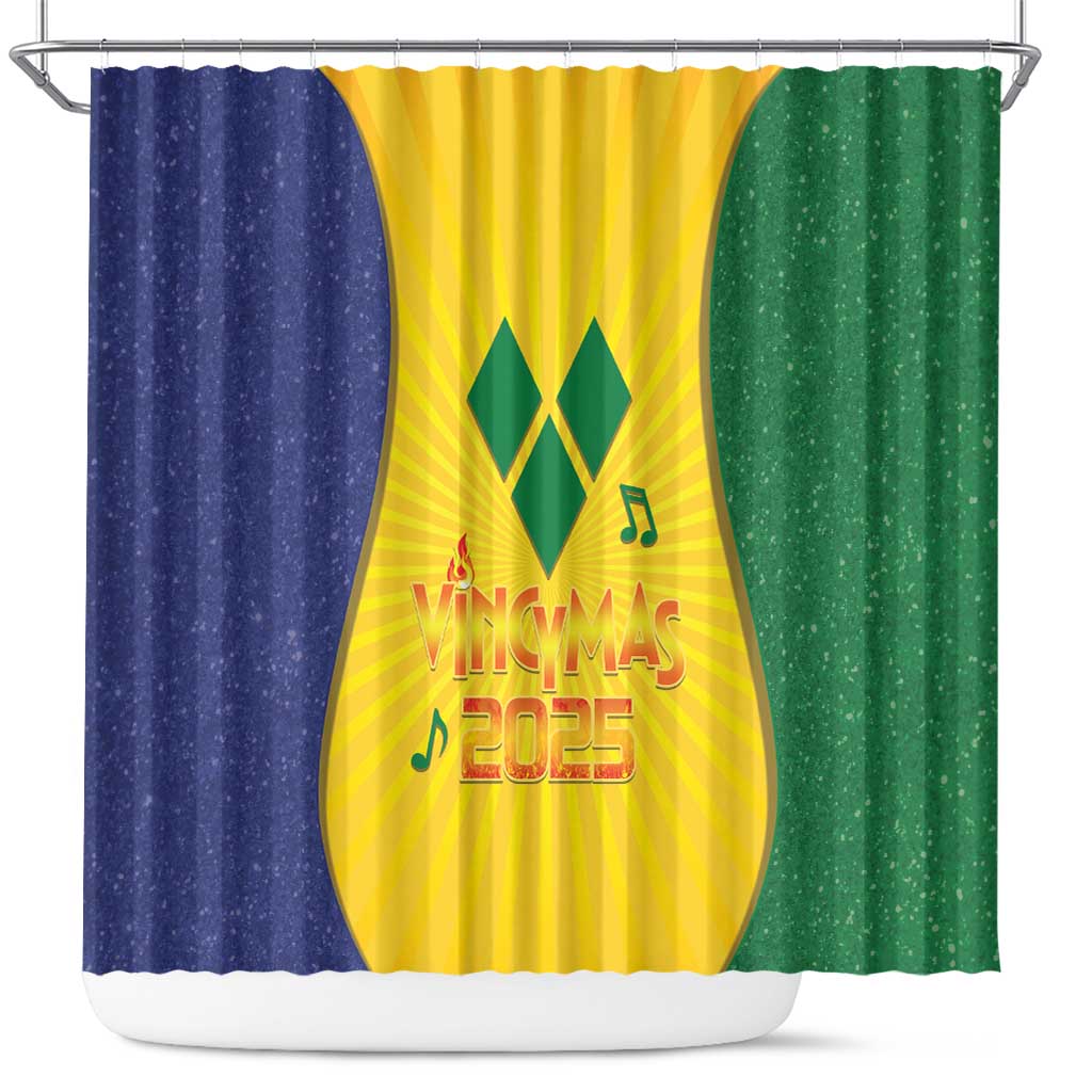 SVG Vincy Mas Shower Curtain Saint Vincent and the Grenadines National Carnival - Wonder Print Shop