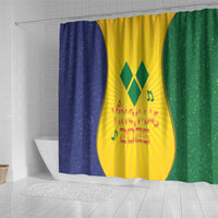 SVG Vincy Mas Shower Curtain Saint Vincent and the Grenadines National Carnival - Wonder Print Shop