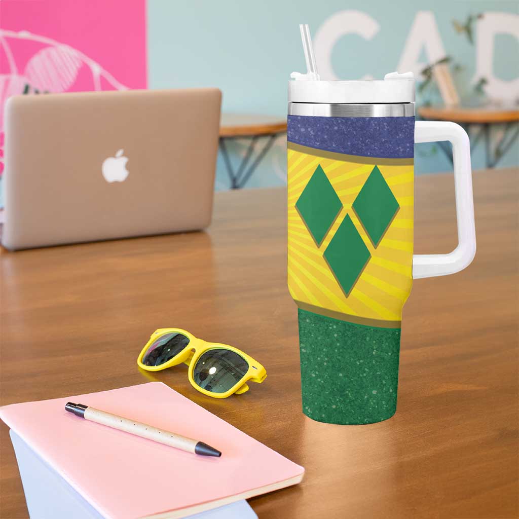 SVG Vincy Mas Tumbler With Handle Saint Vincent and the Grenadines National Carnival - Wonder Print Shop