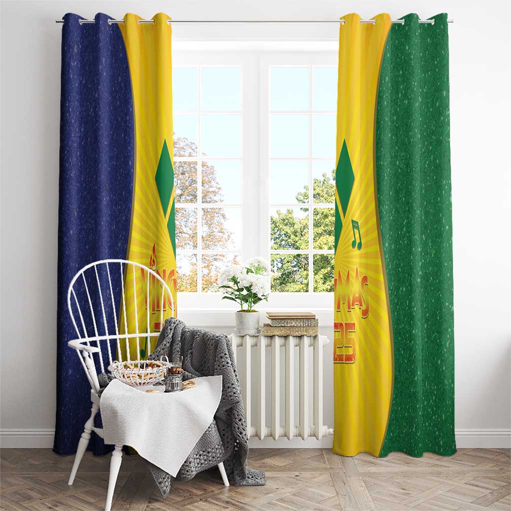 SVG Vincy Mas Window Curtain Saint Vincent and the Grenadines National Carnival - Wonder Print Shop