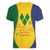 SVG Vincy Mas Women V-Neck T-Shirt Saint Vincent and the Grenadines National Carnival - Wonder Print Shop