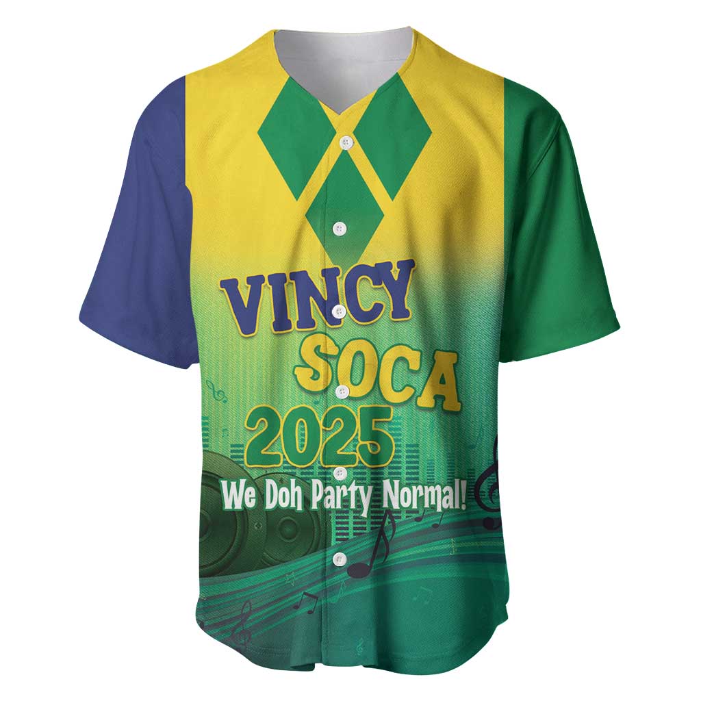 Vincy Mas 2025 Baseball Jersey Vincy Soca We Doh Party Normal - Wonder Print Shop