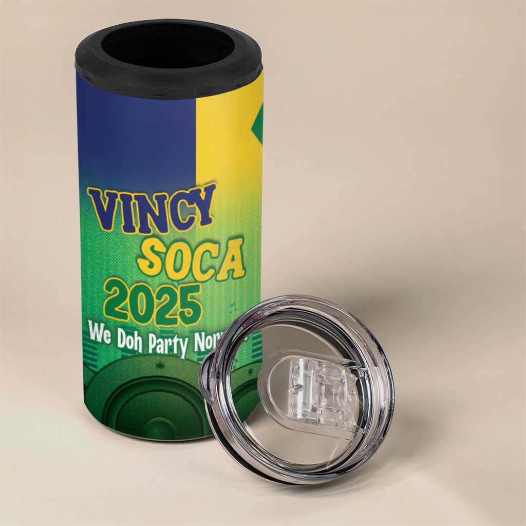 Vincy Mas 2025 4 in 1 Can Cooler Tumbler Vincy Soca We Doh Party Normal - Wonder Print Shop