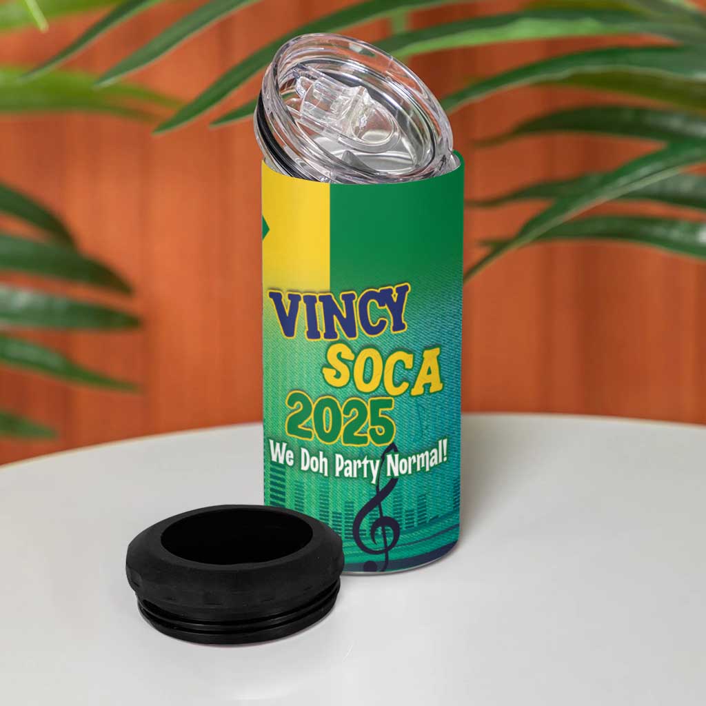 Vincy Mas 2025 4 in 1 Can Cooler Tumbler Vincy Soca We Doh Party Normal - Wonder Print Shop