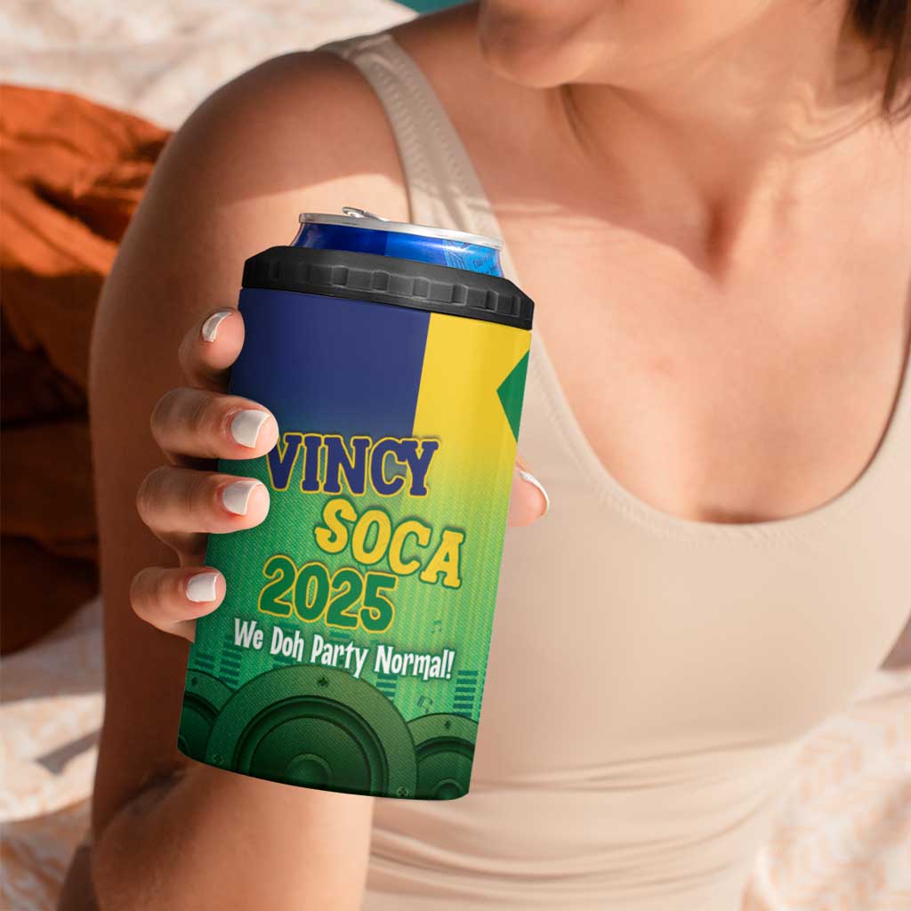 Vincy Mas 2025 4 in 1 Can Cooler Tumbler Vincy Soca We Doh Party Normal - Wonder Print Shop