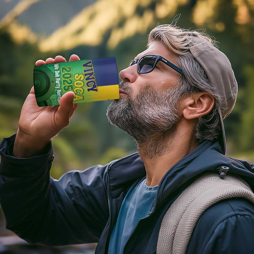 Vincy Mas 2025 4 in 1 Can Cooler Tumbler Vincy Soca We Doh Party Normal - Wonder Print Shop