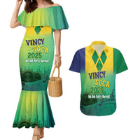 Vincy Mas 2025 Couples Matching Mermaid Dress and Hawaiian Shirt Vincy Soca We Doh Party Normal - Wonder Print Shop