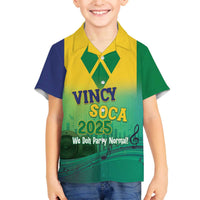Vincy Mas 2025 Family Matching Off The Shoulder Long Sleeve Dress and Hawaiian Shirt Vincy Soca We Doh Party Normal - Wonder Print Shop