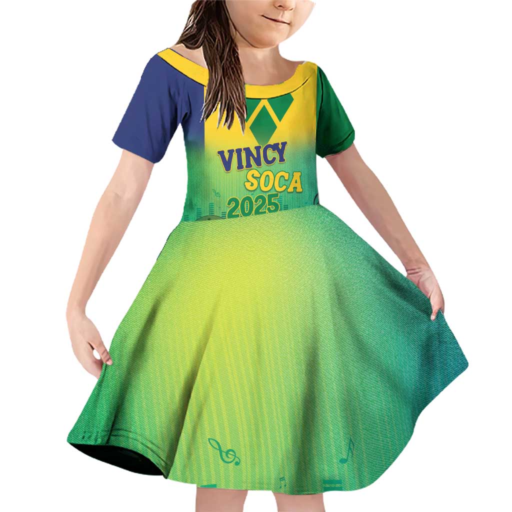 Vincy Mas 2025 Family Matching Off Shoulder Short Dress and Hawaiian Shirt Vincy Soca We Doh Party Normal - Wonder Print Shop