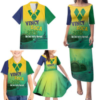 Vincy Mas 2025 Family Matching Puletasi and Hawaiian Shirt Vincy Soca We Doh Party Normal - Wonder Print Shop