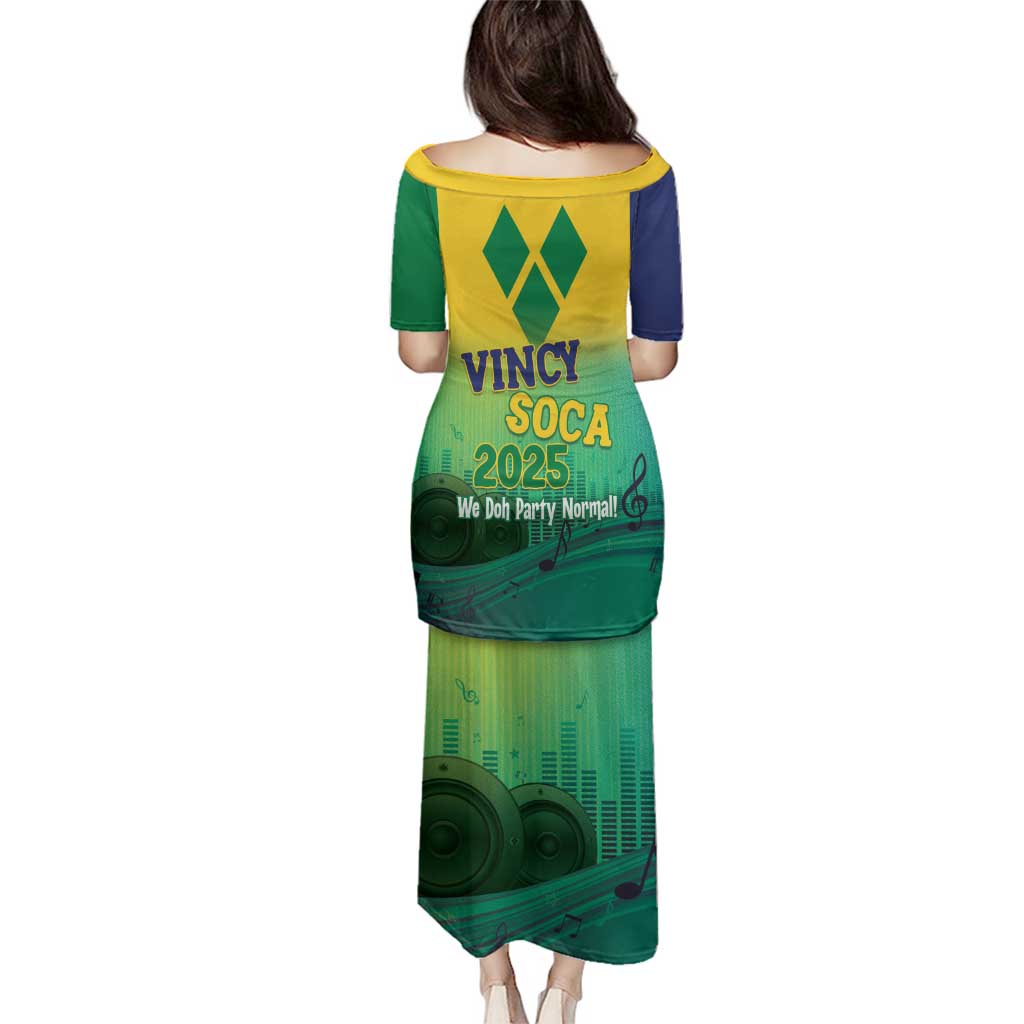 Vincy Mas 2025 Family Matching Puletasi and Hawaiian Shirt Vincy Soca We Doh Party Normal - Wonder Print Shop