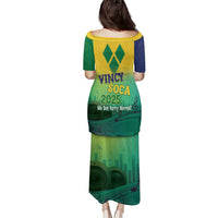 Vincy Mas 2025 Family Matching Puletasi and Hawaiian Shirt Vincy Soca We Doh Party Normal - Wonder Print Shop