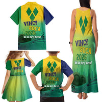 Vincy Mas 2025 Family Matching Tank Maxi Dress and Hawaiian Shirt Vincy Soca We Doh Party Normal - Wonder Print Shop