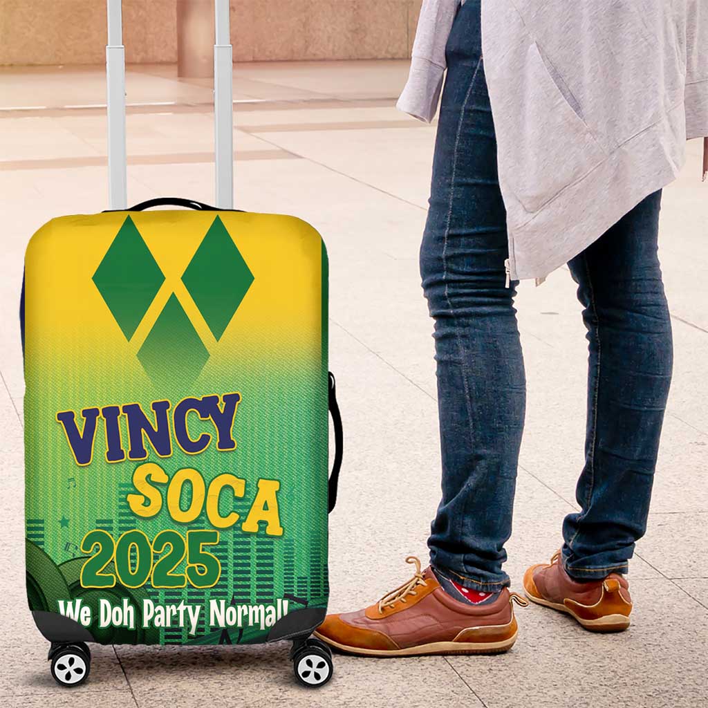 Vincy Mas 2025 Luggage Cover Vincy Soca We Doh Party Normal - Wonder Print Shop
