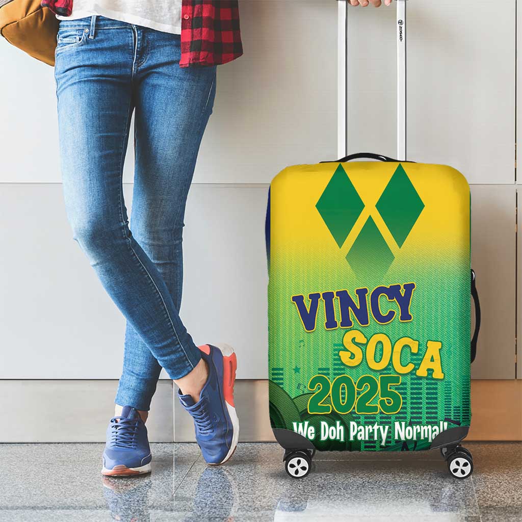 Vincy Mas 2025 Luggage Cover Vincy Soca We Doh Party Normal - Wonder Print Shop