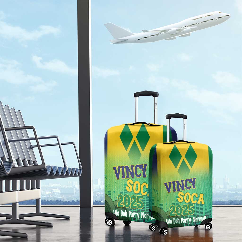 Vincy Mas 2025 Luggage Cover Vincy Soca We Doh Party Normal - Wonder Print Shop
