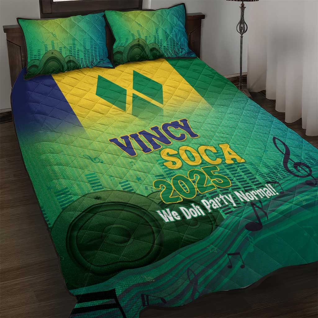Vincy Mas 2025 Quilt Bed Set Vincy Soca We Doh Party Normal - Wonder Print Shop