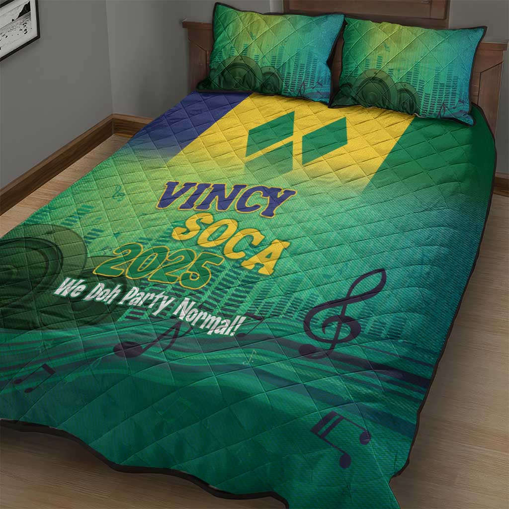 Vincy Mas 2025 Quilt Bed Set Vincy Soca We Doh Party Normal - Wonder Print Shop
