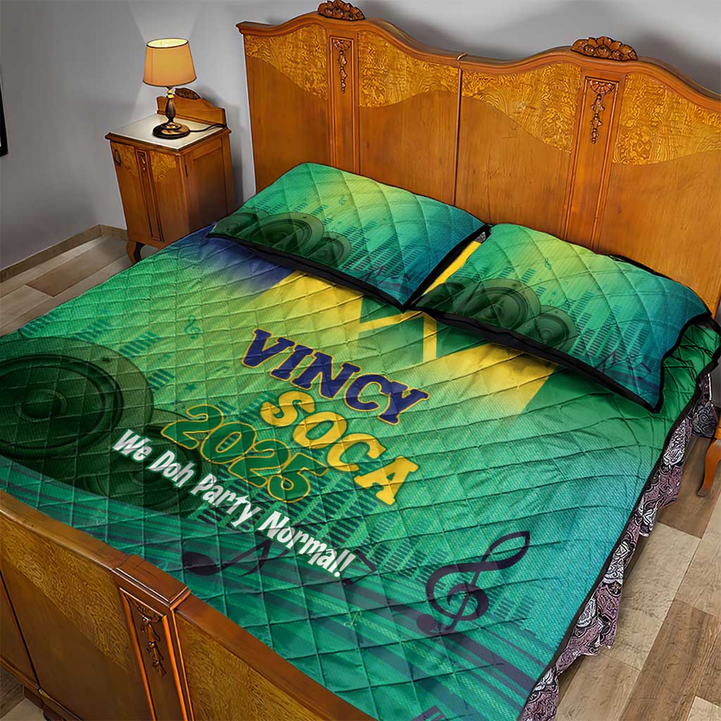 Vincy Mas 2025 Quilt Bed Set Vincy Soca We Doh Party Normal - Wonder Print Shop