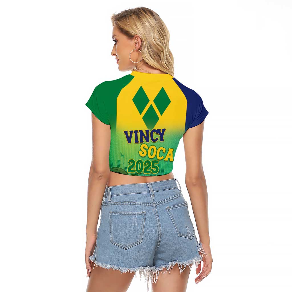 Vincy Mas 2025 Raglan Cropped T Shirt Vincy Soca We Doh Party Normal - Wonder Print Shop