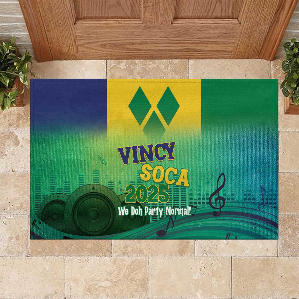 Vincy Mas 2025 Rubber Doormat Vincy Soca We Doh Party Normal - Wonder Print Shop