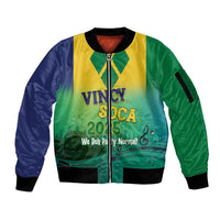 Vincy Mas 2025 Sleeve Zip Bomber Jacket Vincy Soca We Doh Party Normal - Wonder Print Shop
