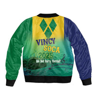 Vincy Mas 2025 Sleeve Zip Bomber Jacket Vincy Soca We Doh Party Normal - Wonder Print Shop