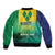 Vincy Mas 2025 Sleeve Zip Bomber Jacket Vincy Soca We Doh Party Normal - Wonder Print Shop