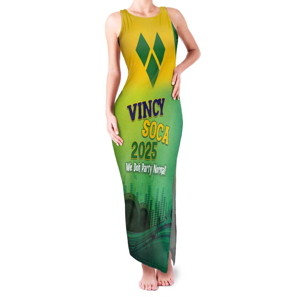 Vincy Mas 2025 Tank Maxi Dress Vincy Soca We Doh Party Normal - Wonder Print Shop