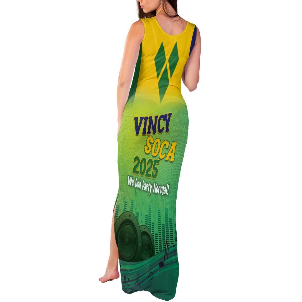 Vincy Mas 2025 Tank Maxi Dress Vincy Soca We Doh Party Normal - Wonder Print Shop