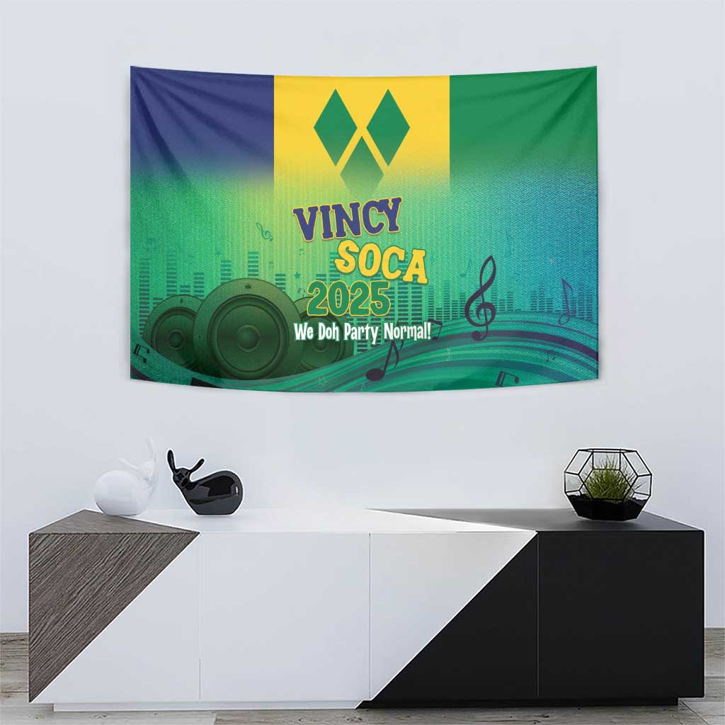 Vincy Mas 2025 Tapestry Vincy Soca We Doh Party Normal - Wonder Print Shop