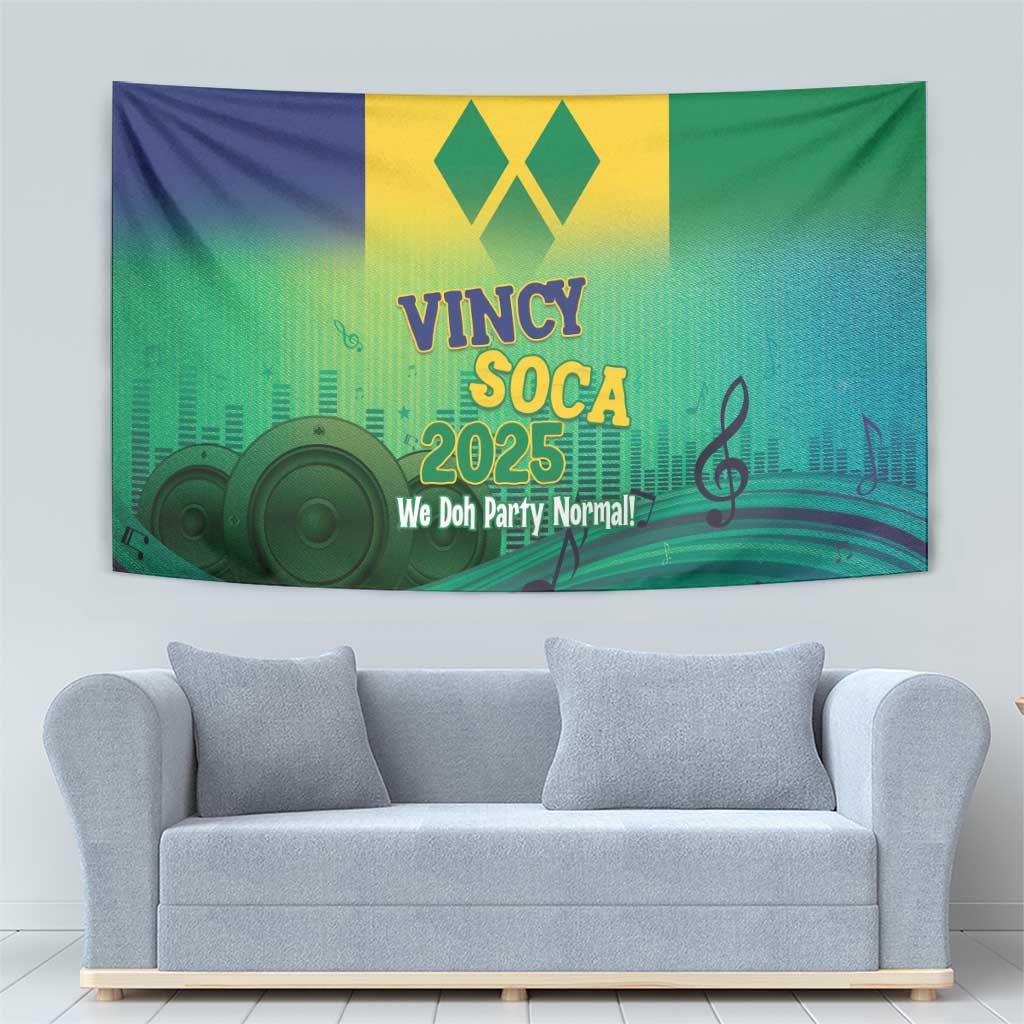 Vincy Mas 2025 Tapestry Vincy Soca We Doh Party Normal - Wonder Print Shop